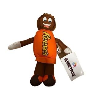 Reese’s Cup Reese Man Plush NEW Hersheypark Orange Brown Stuffed Kids Toy